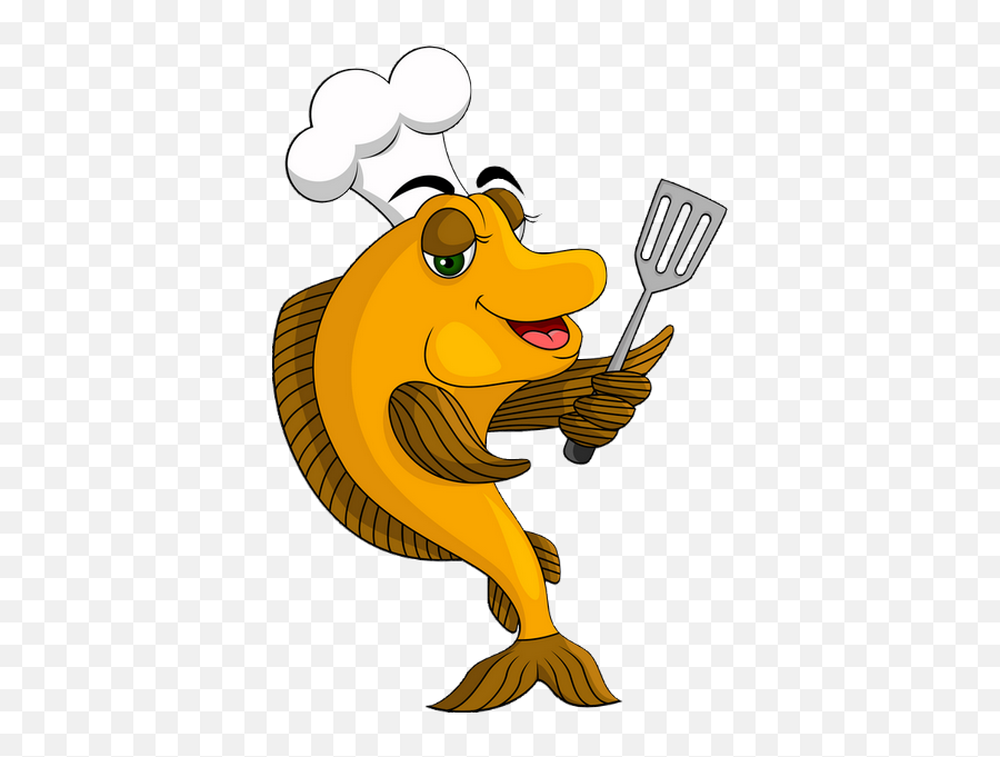 Clipart Fish Fry - Poisson Cuisinier Dessin Emoji,Fish Fry Clipart