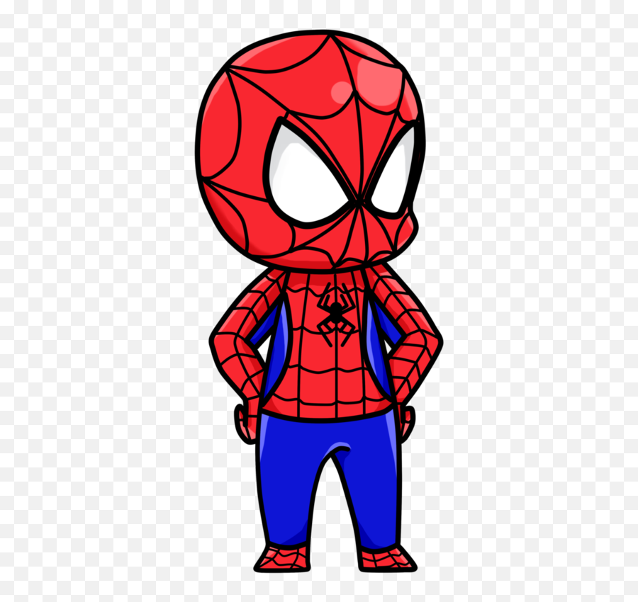 Download Hd Chibi Spiderman Png - Spiderman Chibi Png Emoji,Spiderman Png