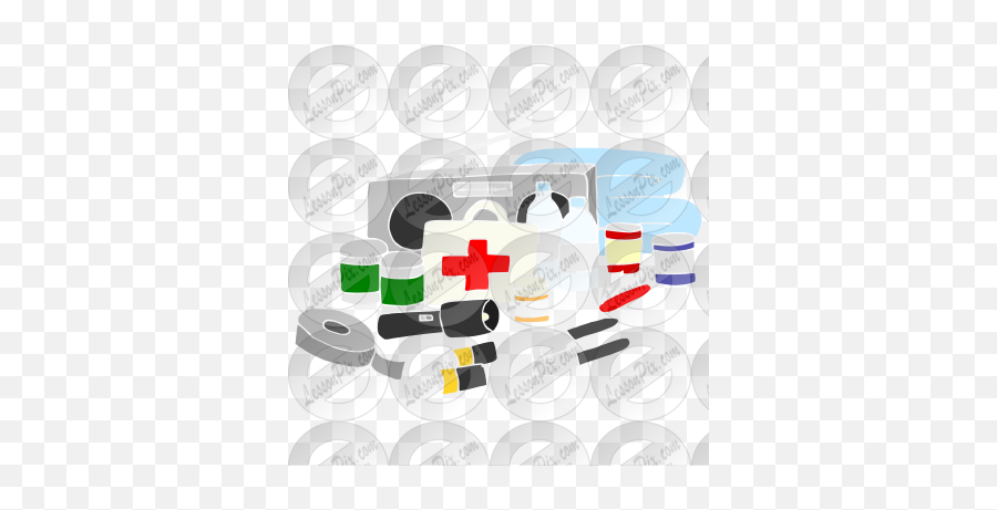 Emergency Supplies Stencil For Classroom Therapy Use - Medical Supply Emoji,Emergency Clipart