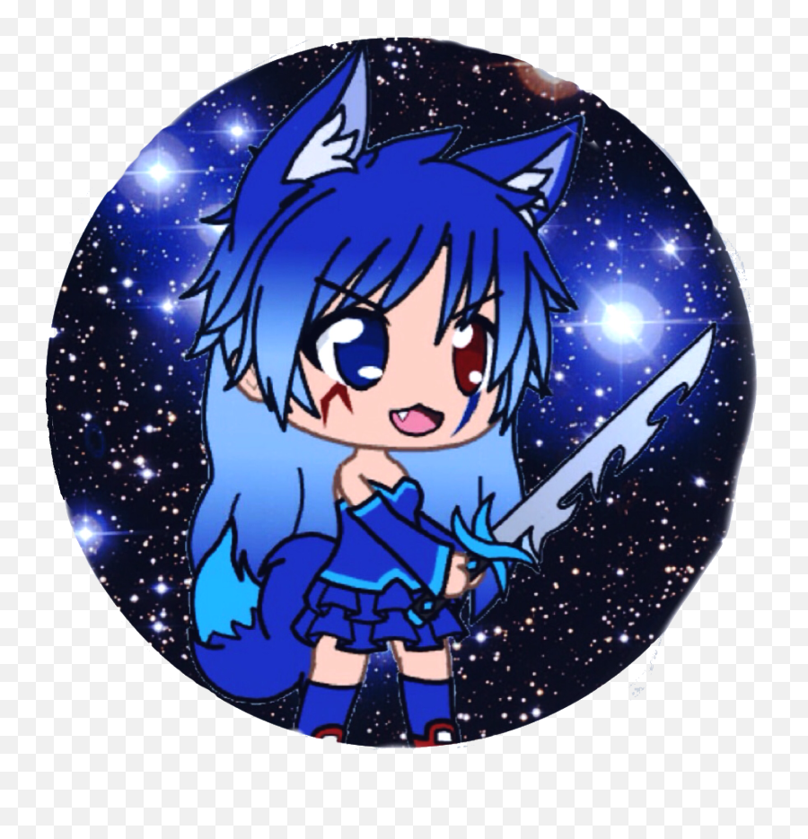 Gacha Anime Roblox Transparent Blue Wolf Png Gacha - Cartoon Emoji,Roblox Transparent