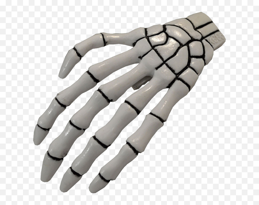 Xl Skeleton Bone Hand Slide White - Skeleton Hand Hair Clips Png Emoji,Skeleton Hand Png