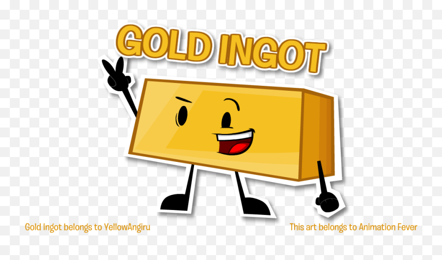 Minecraft Clipart Gold Ingot - Bfdi Gold Ingot 960x540 Happy Emoji,Minecraft Clipart