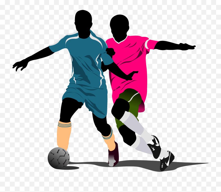Football Player Goal Clip Art - Vector Football Png Download Football Players Png Emoji,Football Player Clipart