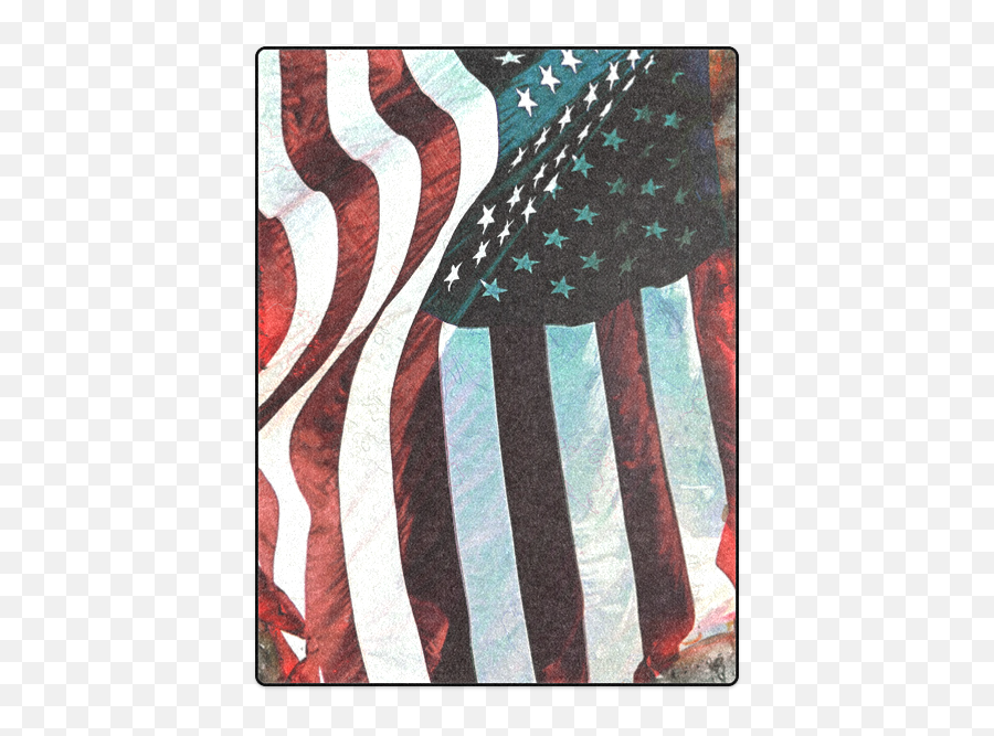 A Abstract Waving Usa Flag Blanket 50x60 Id D278611 Emoji,Waving American Flag Png