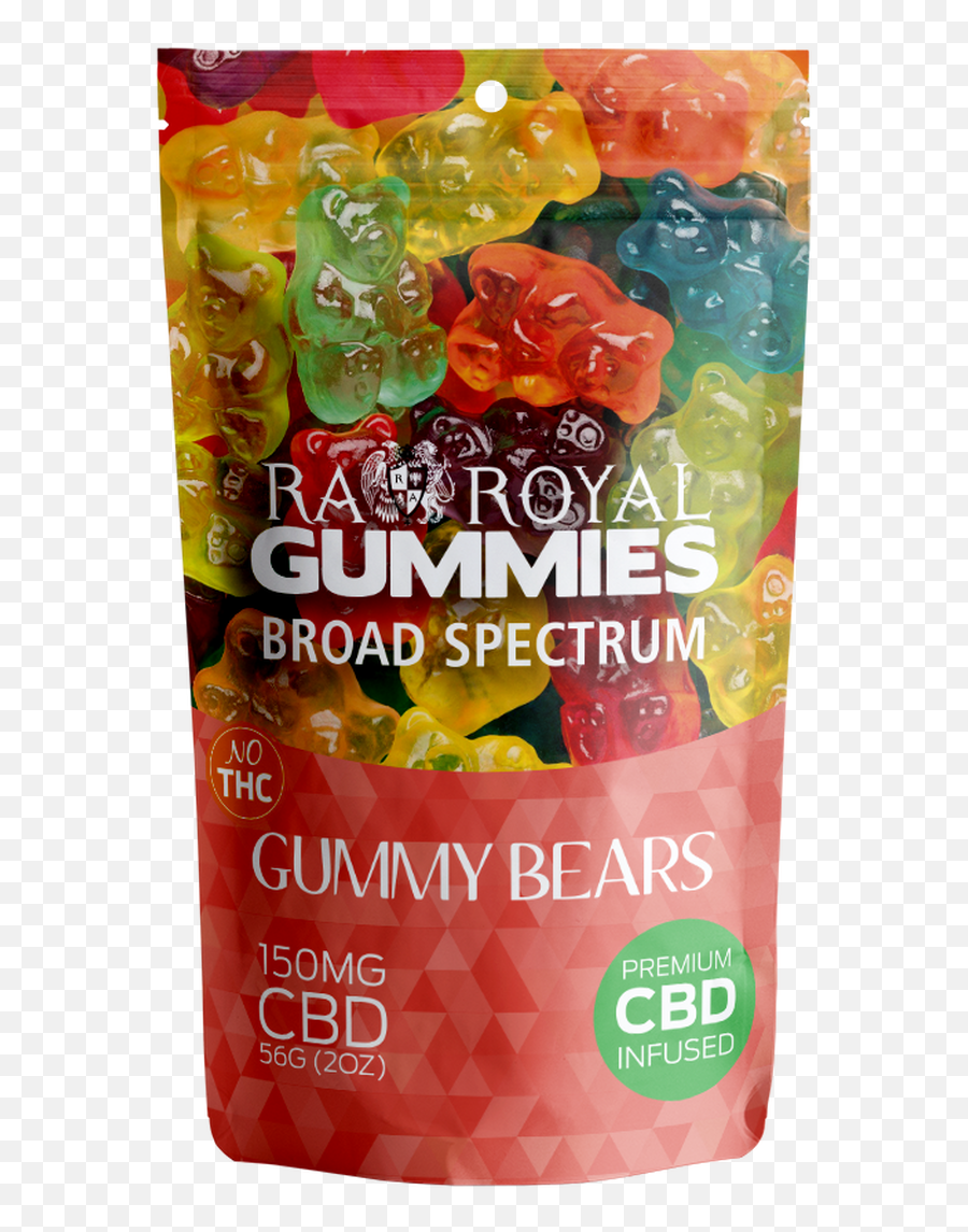Broad Spectrum Gummy Bears - Royall Cbd Hemp Ediblescandy Emoji,Gummy Bear Png