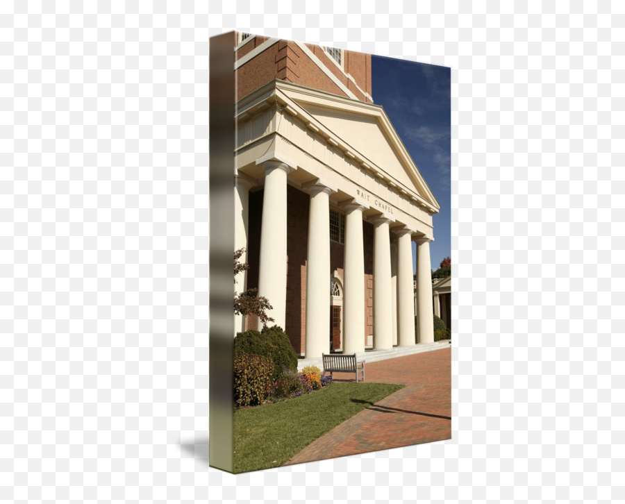 Wait Chapel Columns Wake Forest University By Geoffrey Coleman Emoji,Wake Forest University Logo