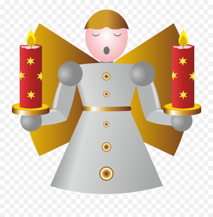 Christmas Angel With Advent Candles - Christmas Day Emoji,Advent Clipart