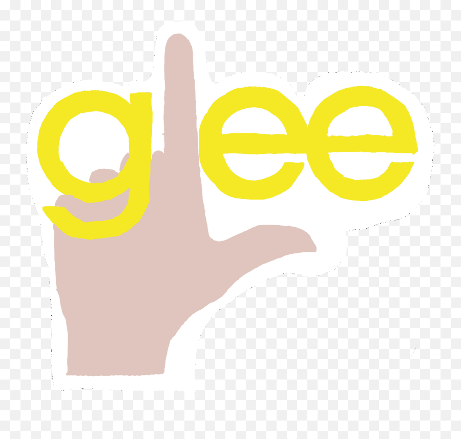 Glee Sticker - Sign Language Emoji,Glee Logo
