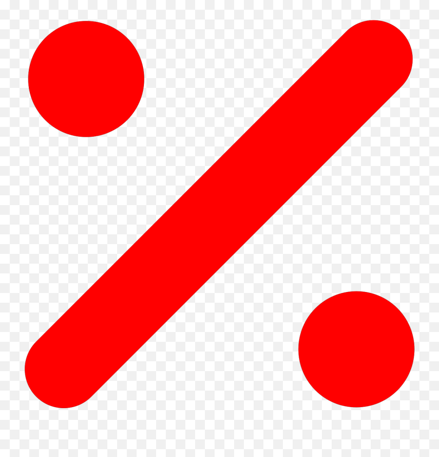Percentage Png Image Png All - Red Percentage Logo Emoji,Red X Png