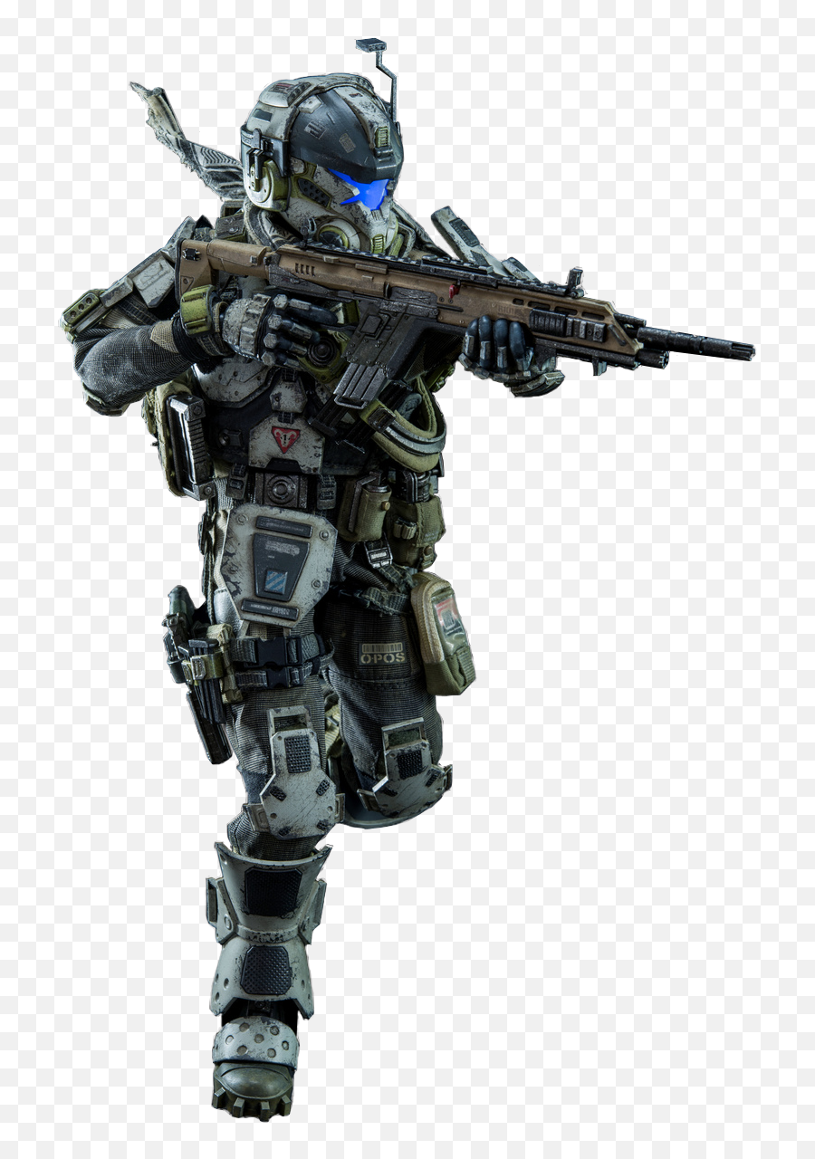 Titanfall 2 Png - 16 Scale Titanfall Imc Battle Rifle Pilot Titanfall 2 Png Emoji,Titanfall 2 Logo