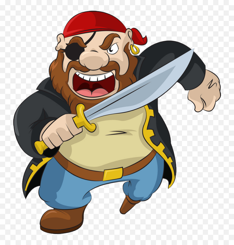 Pirate Clipart - Pirate Cartoon Png Emoji,Pirate Clipart