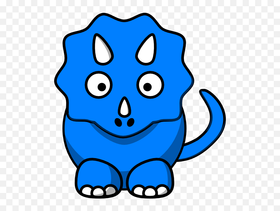 Baby Blue Dinosaur Clip Art At Clker - Clipart Blue Cartoon Dinosaur Emoji,Baby Dinosaur Clipart