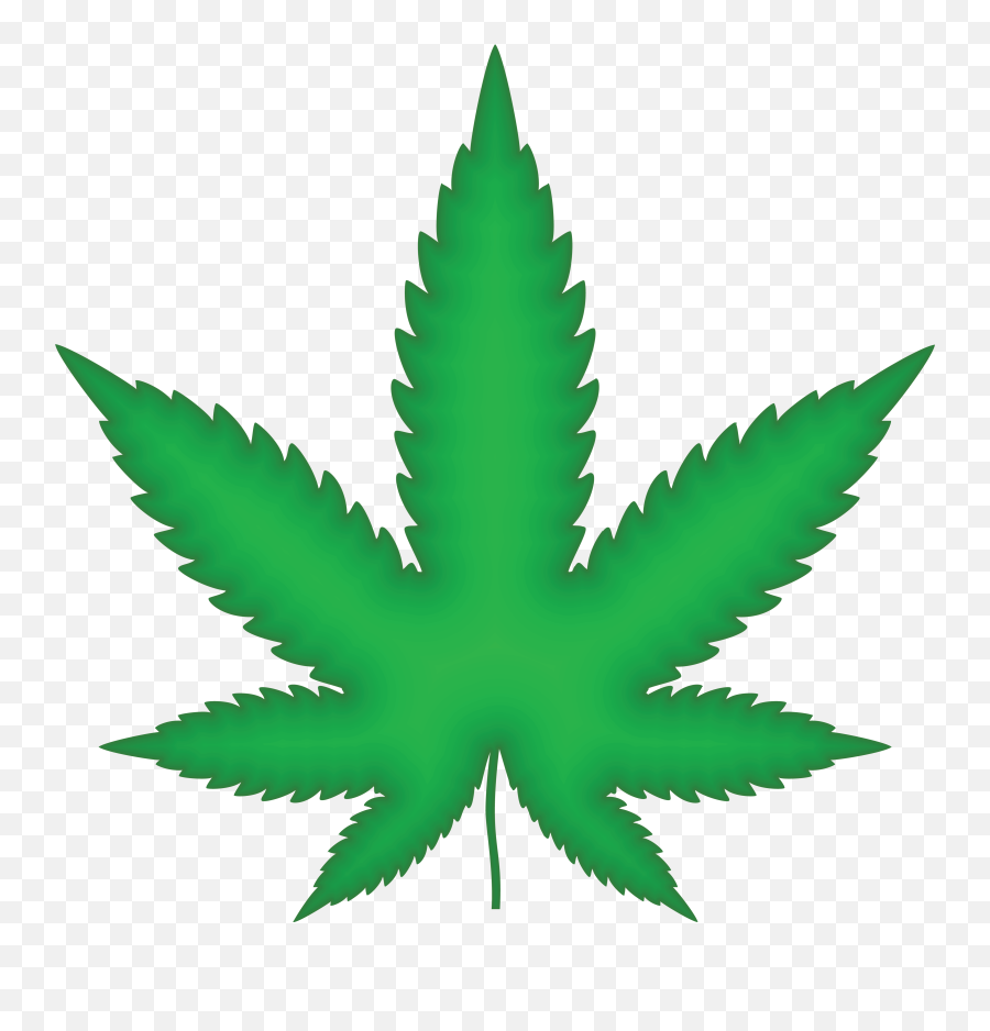 Free Clipart Of A Green Pot Leaf - Marijuana Leaf Weed Leaf Png Emoji,Pot Of Gold Clipart