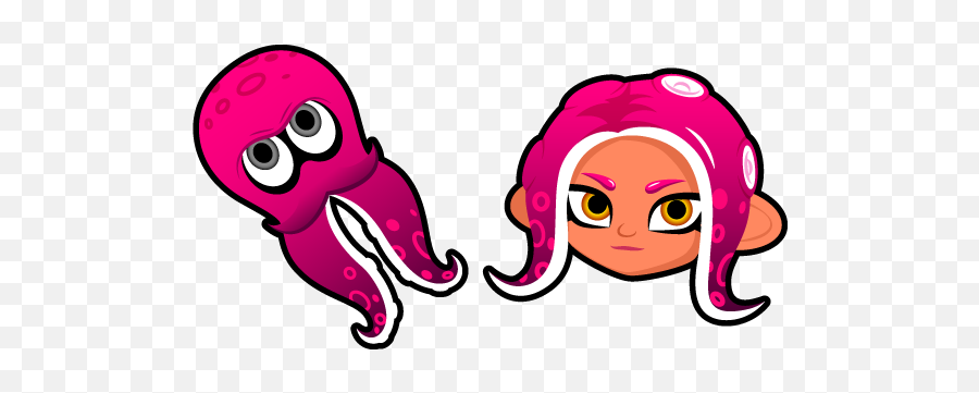 Splatoon 2 Agent 8 Cursor U2013 Custom Cursor - Splatoon 2 Agent 8 Emoji,Splatoon Logo