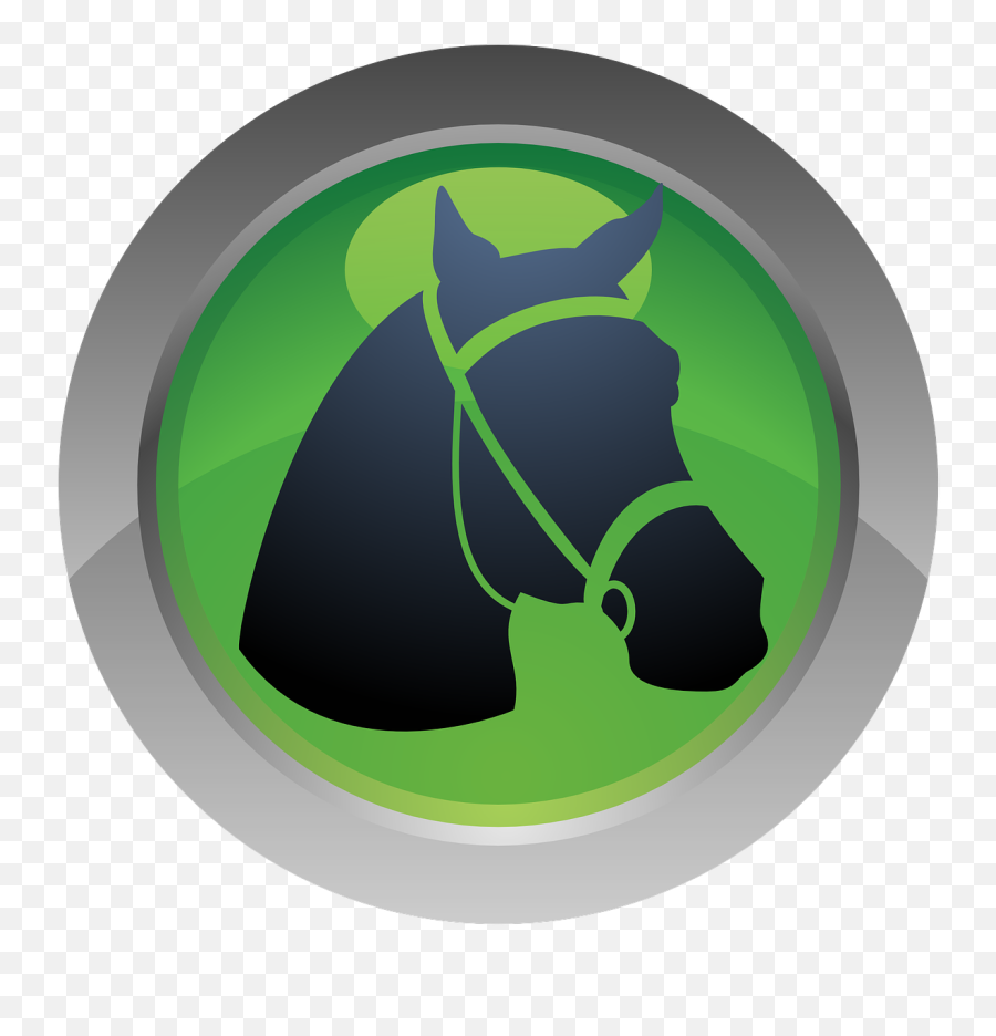 Sporthorseiconhorseback Ridinggreen - Free Image From Emoji,Horse Jumping Clipart