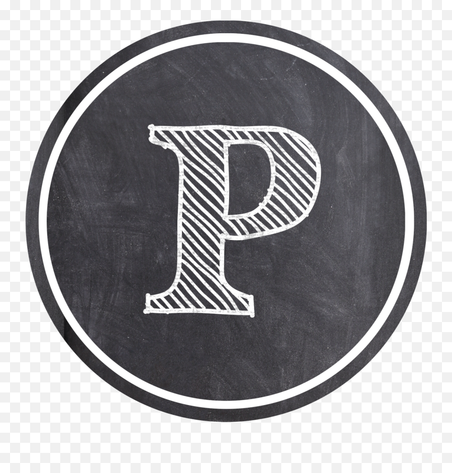 Chalkboard Banner Letters Free Printable Alphabet - Paper Emoji,P Png
