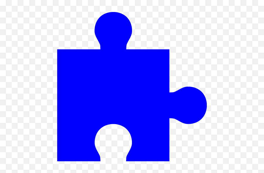 Blue Puzzle Piece Icon - Free Blue Puzzle Icons Emoji,Puzzle Piece Transparent Background