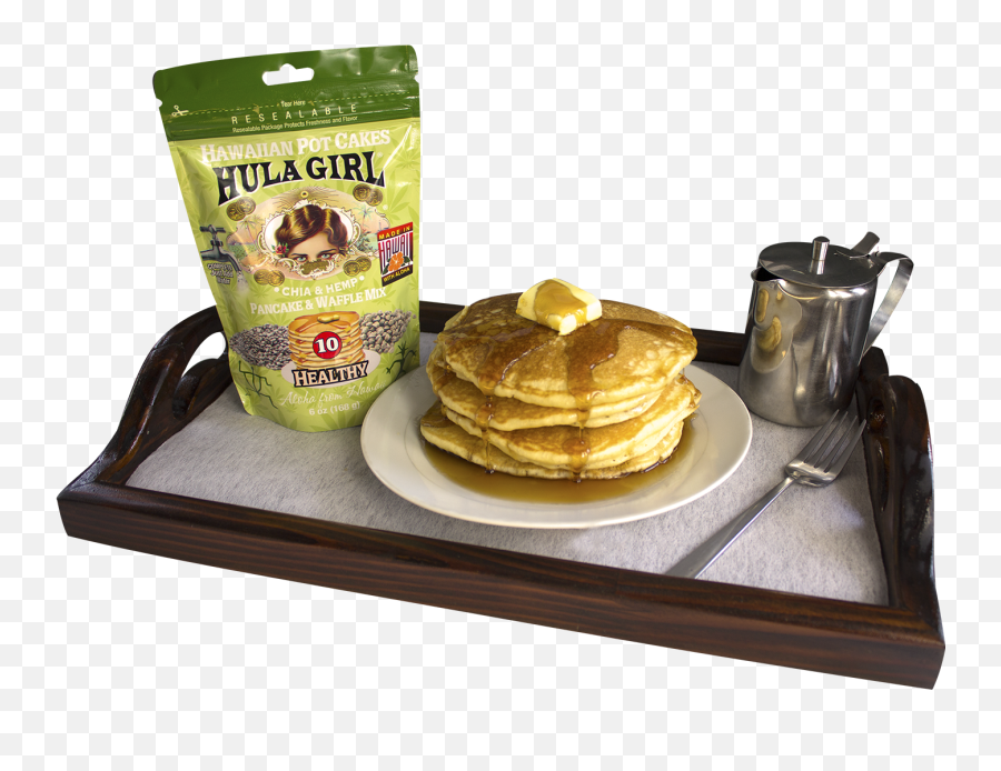 Hula Girl Hawaiian Potcakes Chia And Hemp Pancake And Waffle Mix 6oz 168 Grams Emoji,Pancakes Transparent