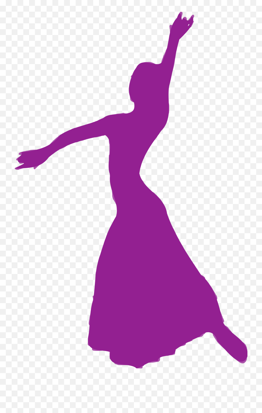 Dancer Clipart Purple - Siluetas De Color Bailarines De Ballet Emoji,Dancer Clipart