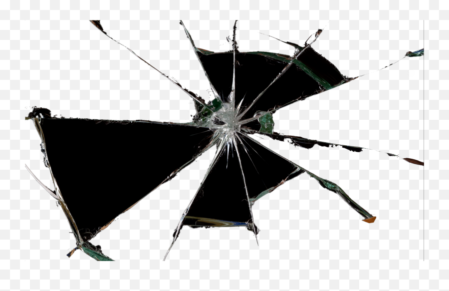 Broken Glass Shattered Cracked Window - Transparent Glass Break Png Emoji,Broken Glass Png