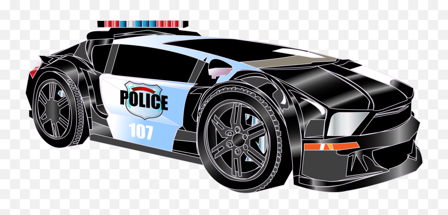 Clipart Police Car 2 - Police Cars Cartoon Png Emoji,Police Car Clipart