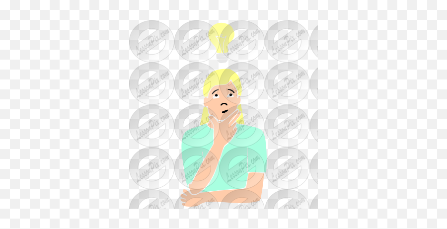 Think Stencil For Classroom Therapy Use - Great Think Clipart For Women Emoji,Think Clipart