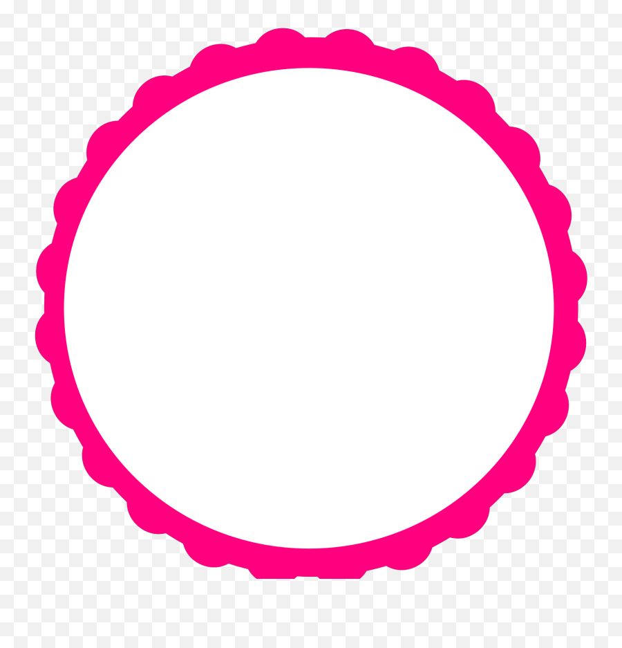 Scalloped Border Clipart - Dot Emoji,Border Clipart