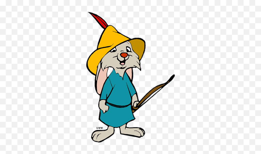 Disney Robin Hood Clipart - Tecknade Robin Hood Skippy Emoji,Robin Clipart
