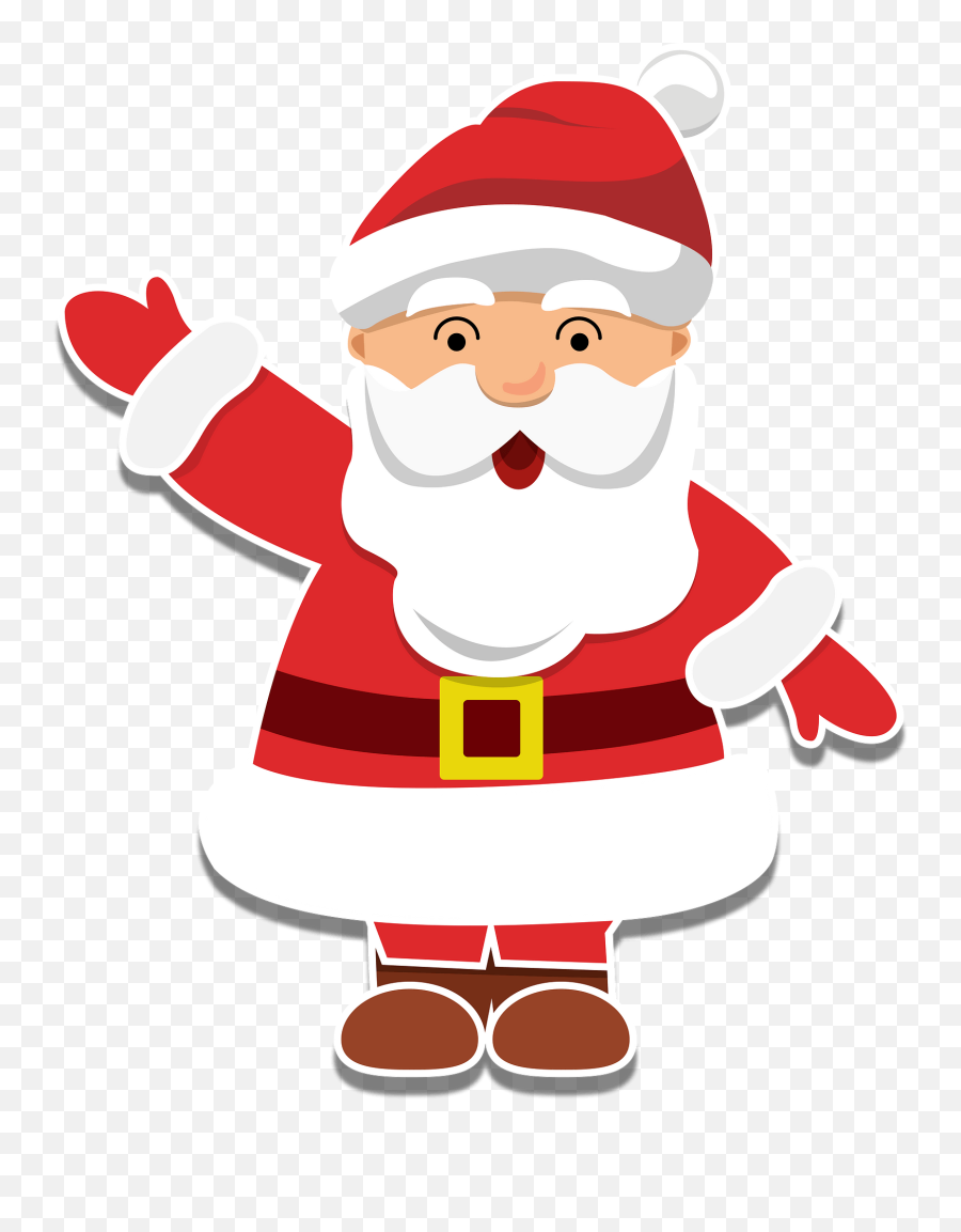 Christmas Ornament Santa Claus Christmas Day Hu0026m - Santa Santa Waving Clipart Emoji,Santa Claus Clipart