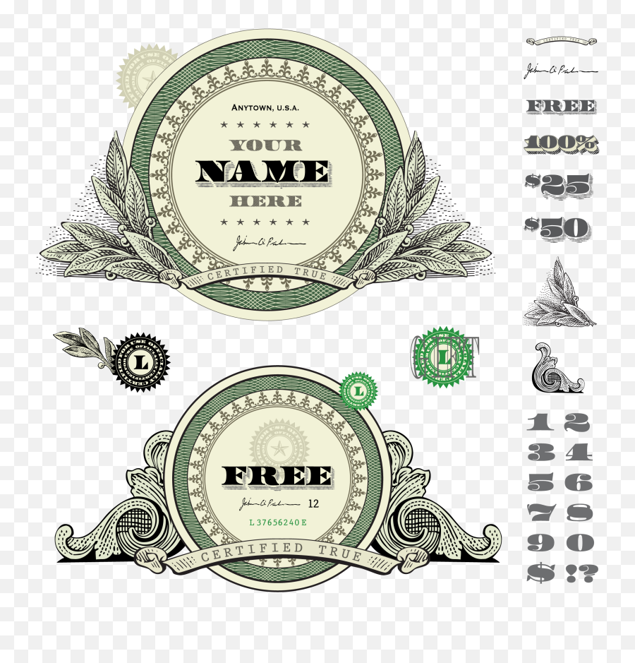 Download Decorative Elements Finance Money Photography - Banknote Decorative Elements Emoji,Finance Clipart