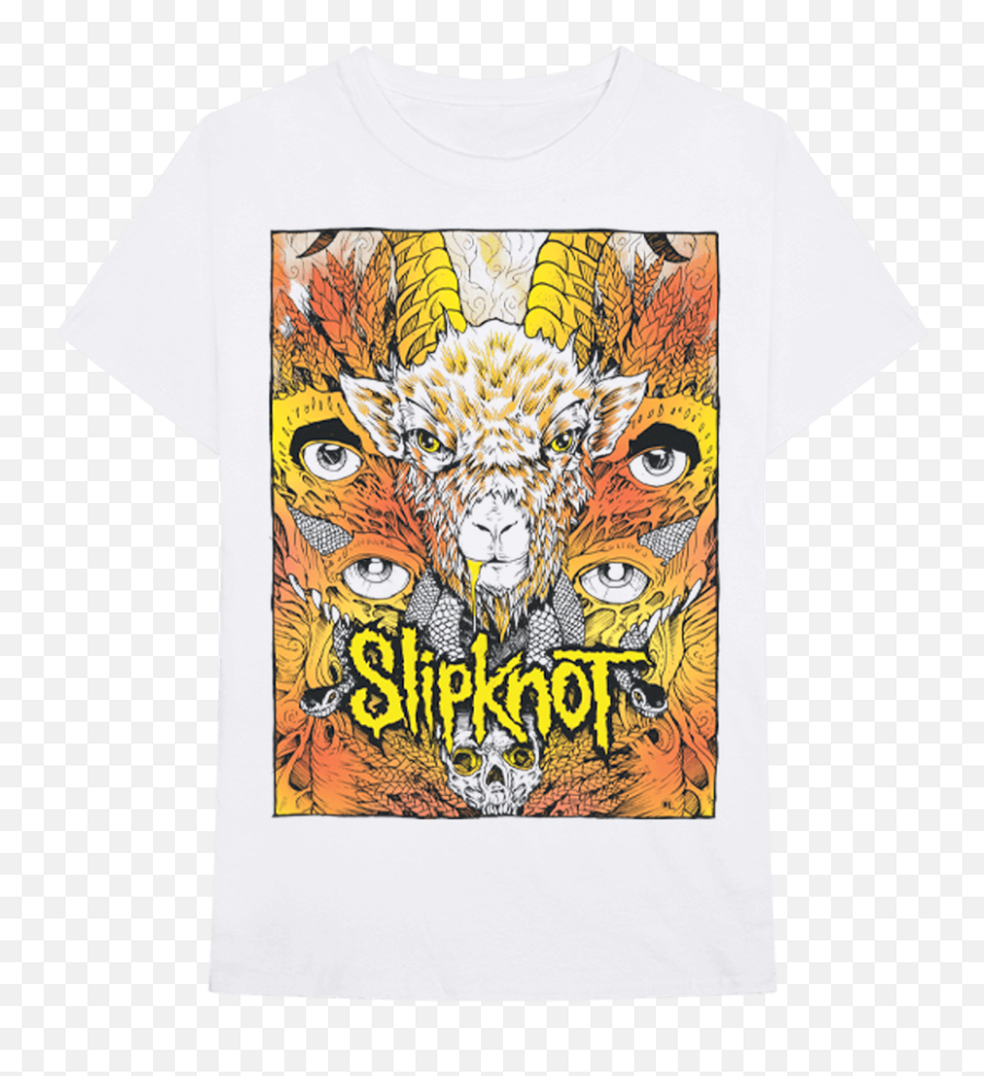 Bravado - Gold Foil Goat Slipknot Tshirt Slipknot Emoji,Slipknot Logo Transparent