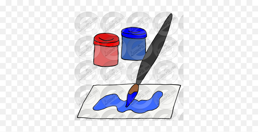 Paint Picture For Classroom Therapy Use - Great Paint Clipart Lid Emoji,Paint Clipart