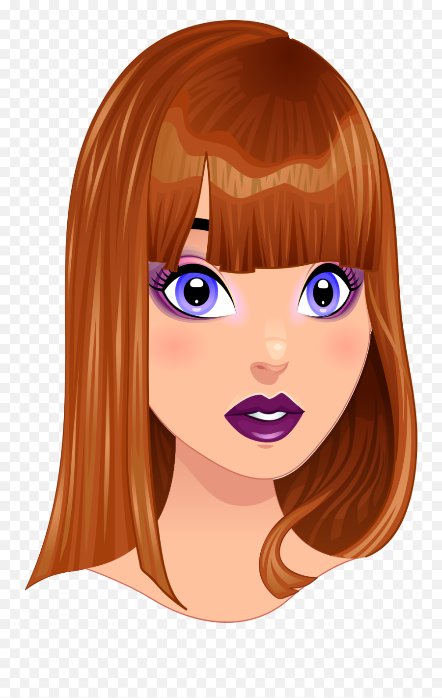 Cartoon Drawing Capelli Illustration - Cartoon Hair Beauty Menina De Cabelo Liso Desenho Emoji,Cartoon Hair Png