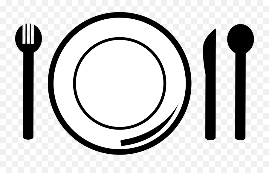 Plate Spoon Fork Clip Art - Food Cliparts Transparent Png Plate Clip Art Emoji,Food Clipart