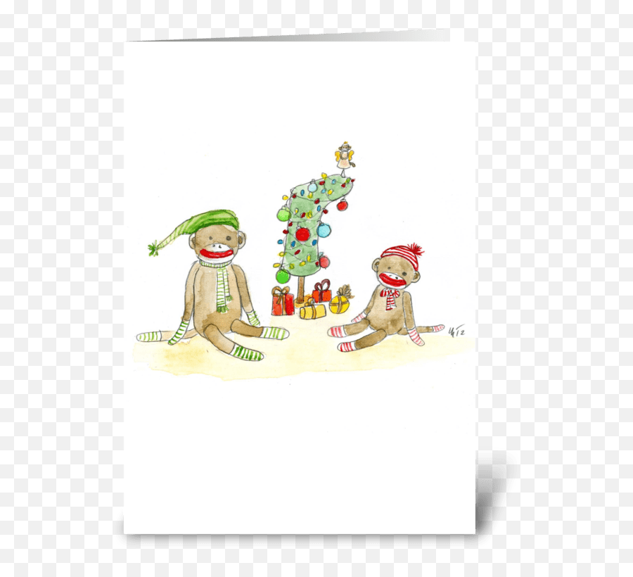 Sock Monkey Christmas - Fictional Character Emoji,Christmas Parade Clipart