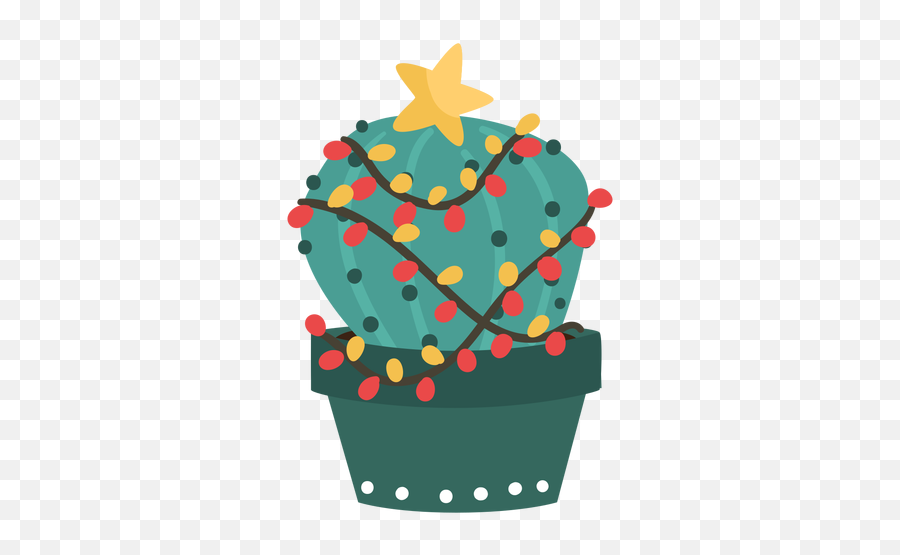 Cute Christmas Cactus - Transparent Png U0026 Svg Vector File Emoji,Cute Cactus Clipart