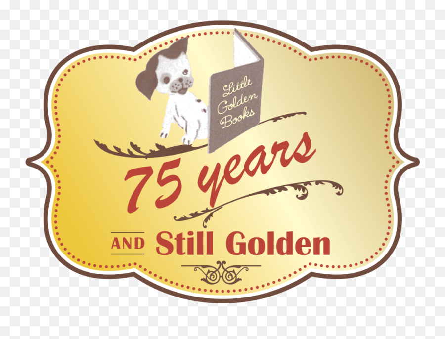 Little Golden Books 75 Years And Still - Little Golden Books Logo Emoji,Bookstore Clipart Free
