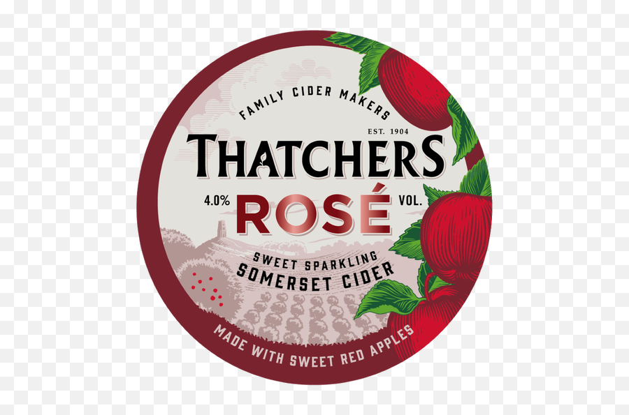 Thatchers Rosé - Sweet Sparkling Thatchers Cider Emoji,Rose Logo