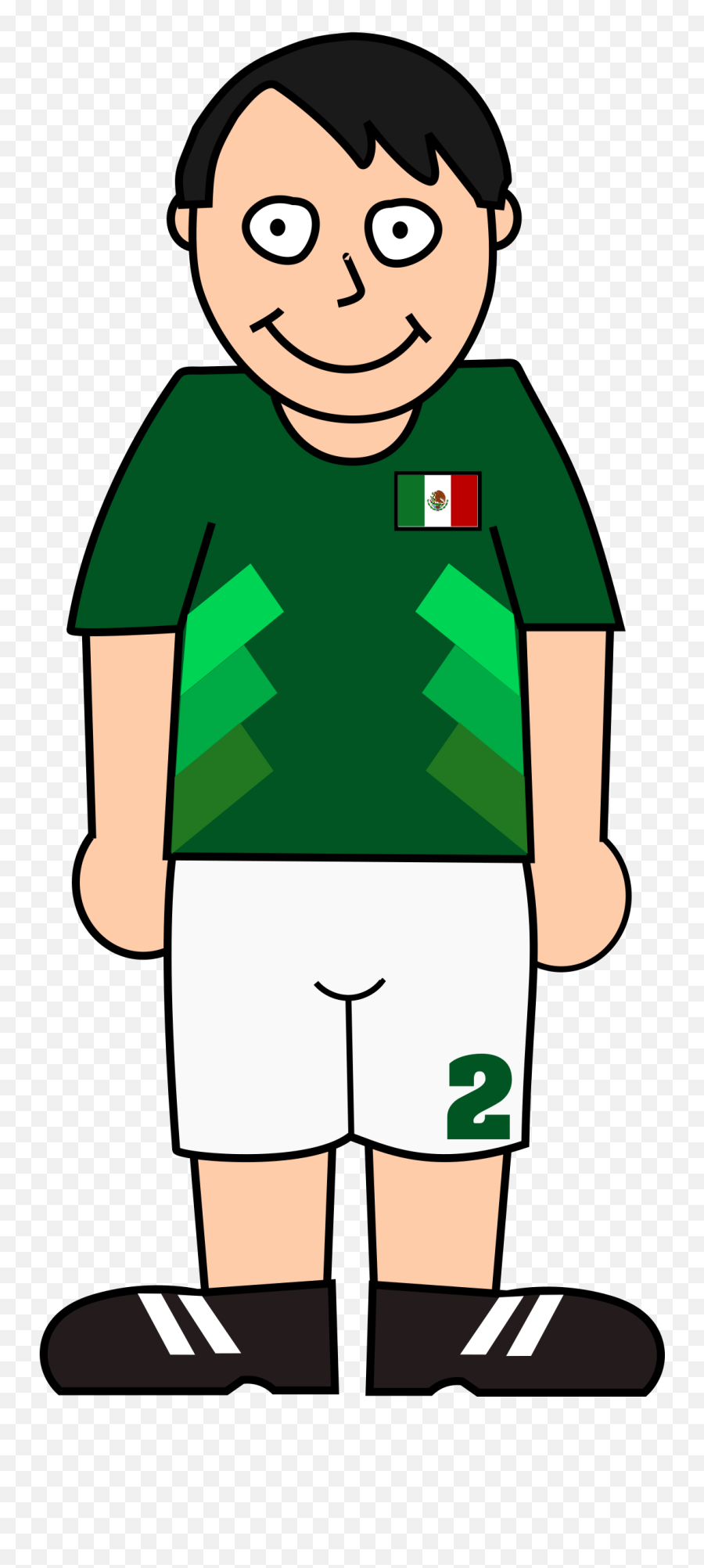 Football Player Mexico Banner Transparent Download - World Soccer Player Cli Art Emoji,Football Player Clipart