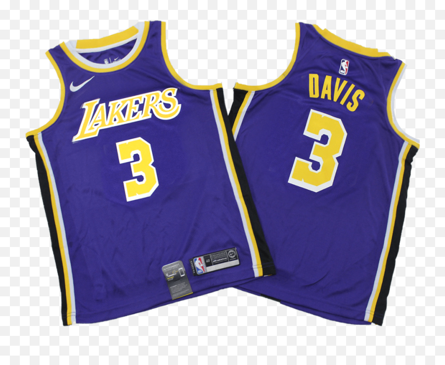 Swingman Anthony Davis 3 Los Angeles Lakers Jersey By Nike Emoji,Anthony Davis Logo