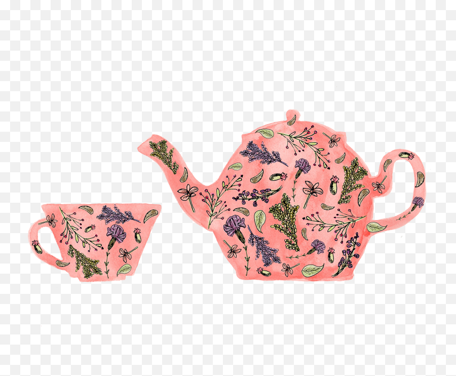 Download Teapot And Tea Cup Png - Tea Cup Illustration Png Emoji,Tea Pot Png