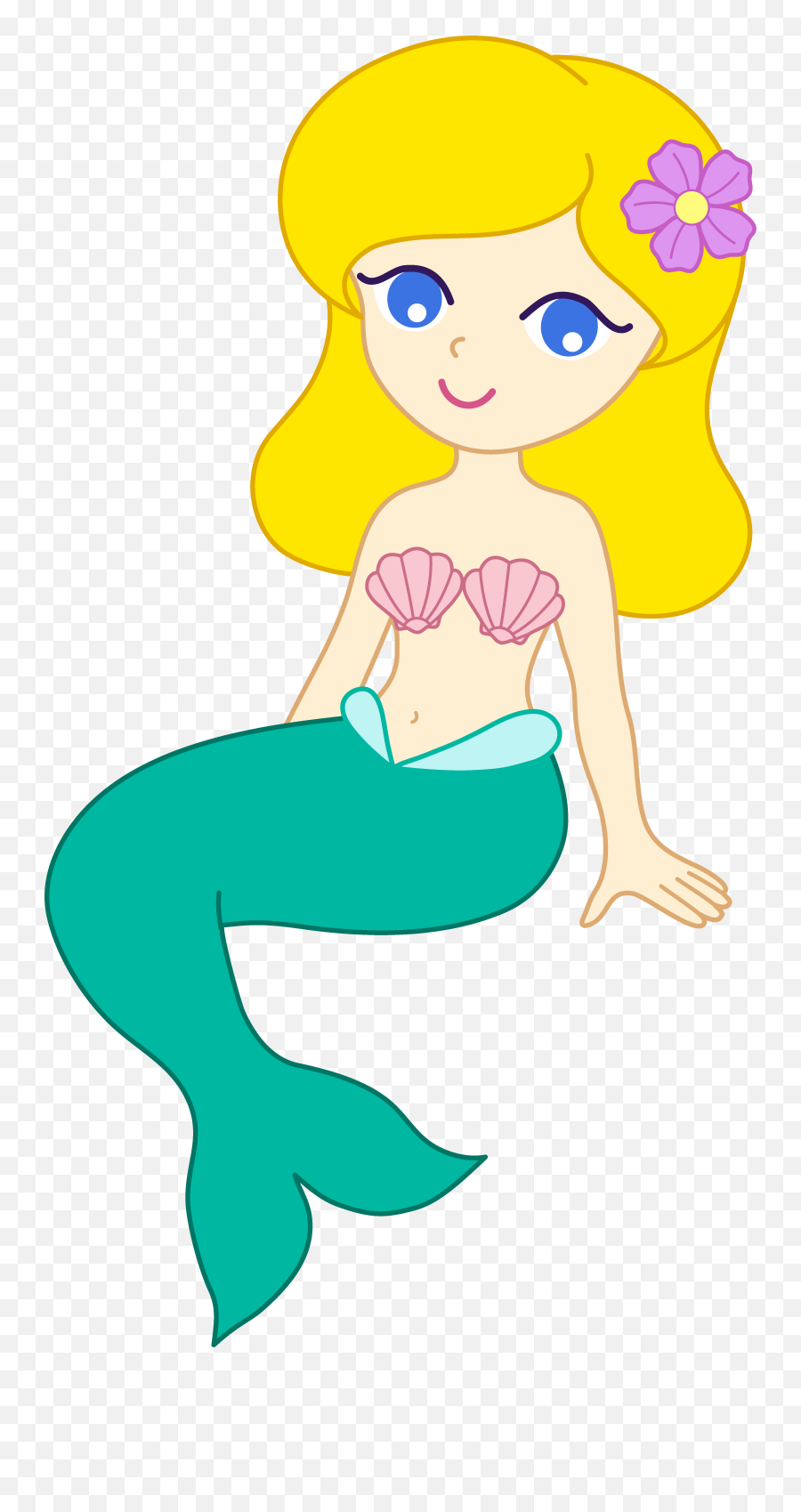 Download Mermaid Tail Clipart - Mermaid Clipart Emoji,Mermaid Clipart