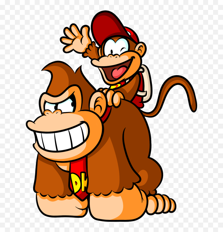 Paper Mario Donkey Kong Png Image With - Donkey Kong And Diddy Kong Emoji,Donkey Kong Png