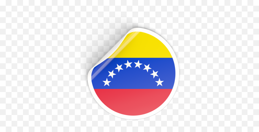 Round Sticker Illustration Of Flag Of Venezuela - Venezuela Stickers Emoji,Venezuela Png