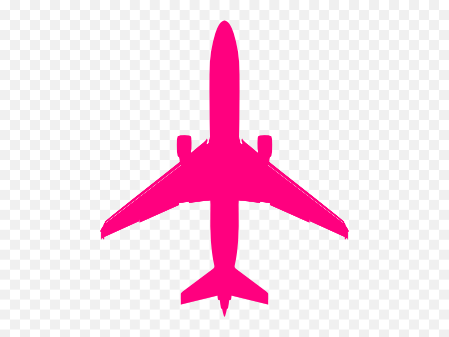 Library Of Pink Plane Clip Black And White Download Png - Plane Silhouette Emoji,Plane Clipart