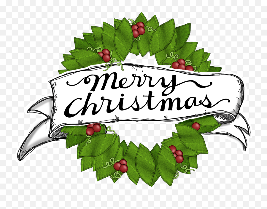 Merry Christmas Clipart At Duckduckgo Merry Christmas Sign - Transparent Merry Christmas Wreath Emoji,Merry Christmas Logo