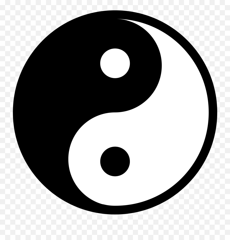 Yin Yang Png Transparent Image - Yin And Yang Symbol Emoji,Yin And Yang Png