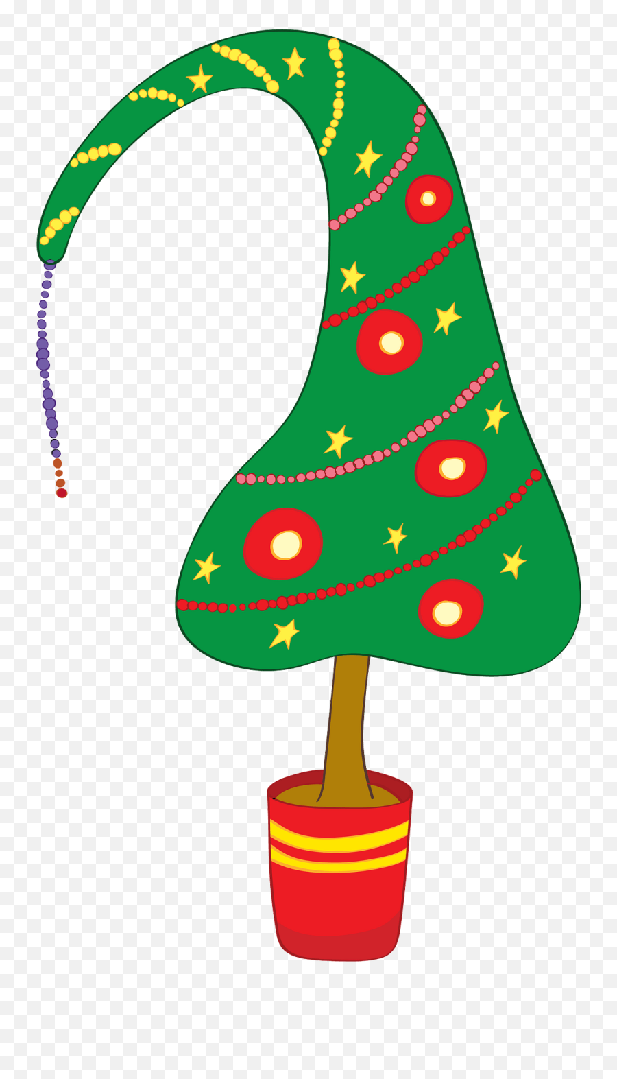 Funny Christmas Tree Clipart - Dot Emoji,Christmas Trees Clipart