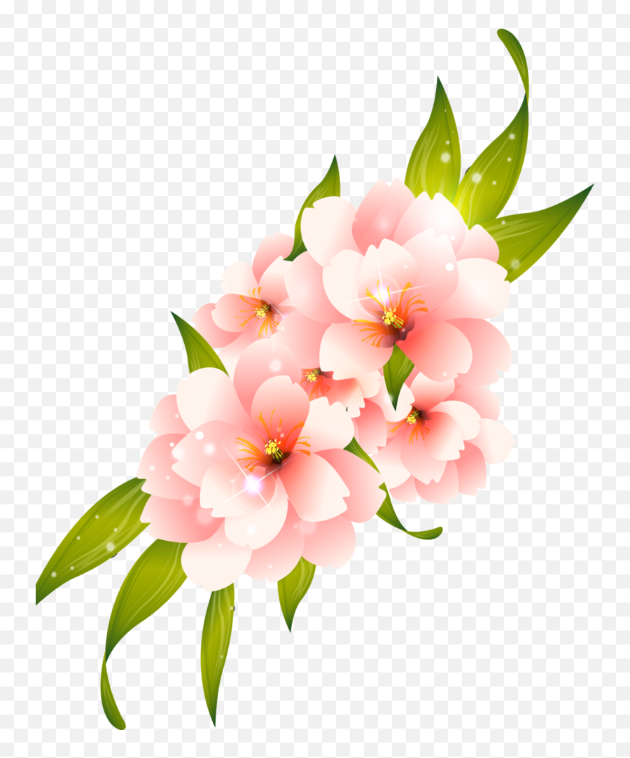 Flower Png Clipart For Photoshop - Pink Flower Vector Png Flower Pn G Vector Emoji,Pink Flowers Png