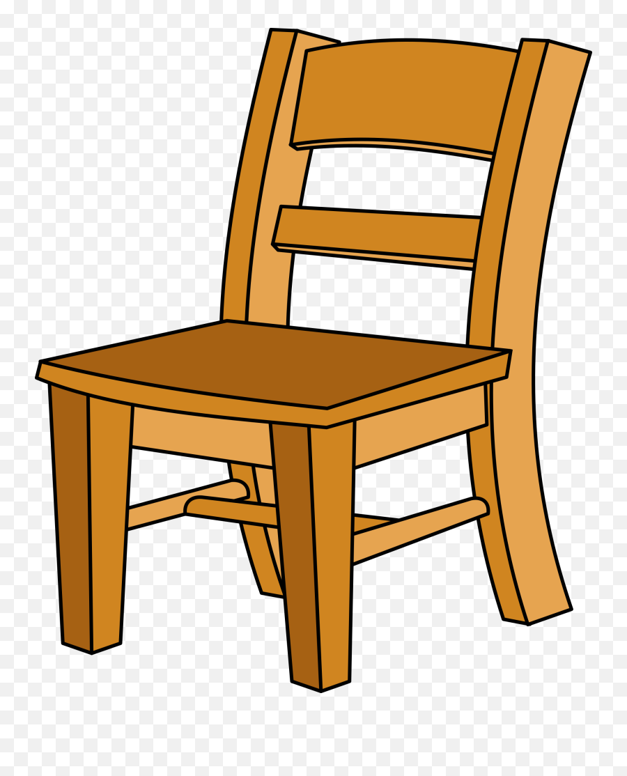 Wood Chair Clipart - Chair Clipart Png Emoji,Chair Clipart